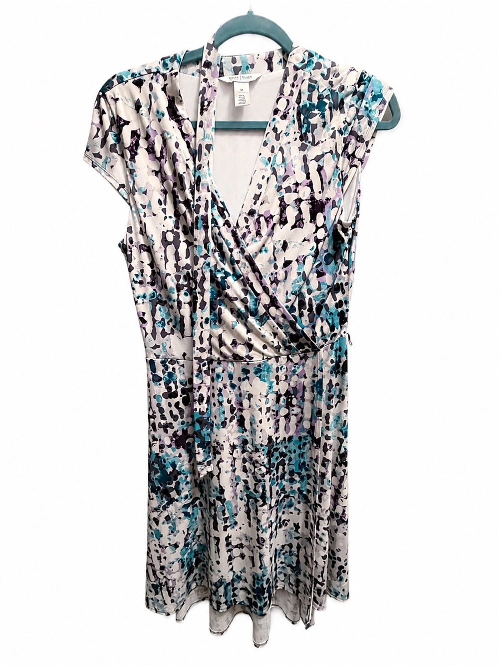 White House Black Market Abstract Print Faux Wrap Dress – Women’s Medium